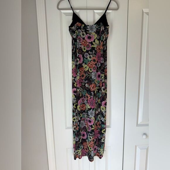 AFRM Amina Floral Print Slip Bodycon Dress Women’s Size Small - Picture 8 of 9